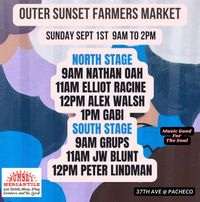 Elliot Racine Solo Acoustic Performance at Outer Sunset Farmers Market and Mercantile