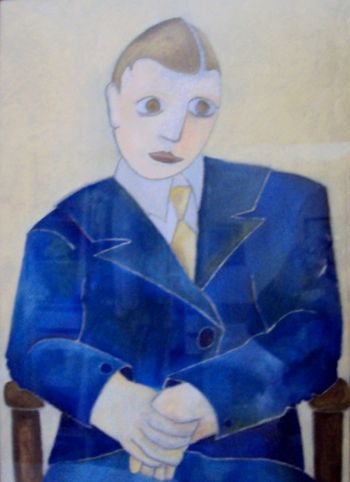 Blue suit
