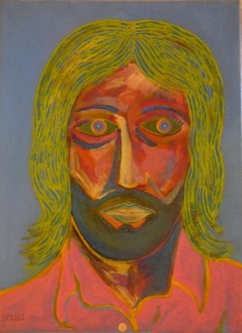 self portrait with beard
