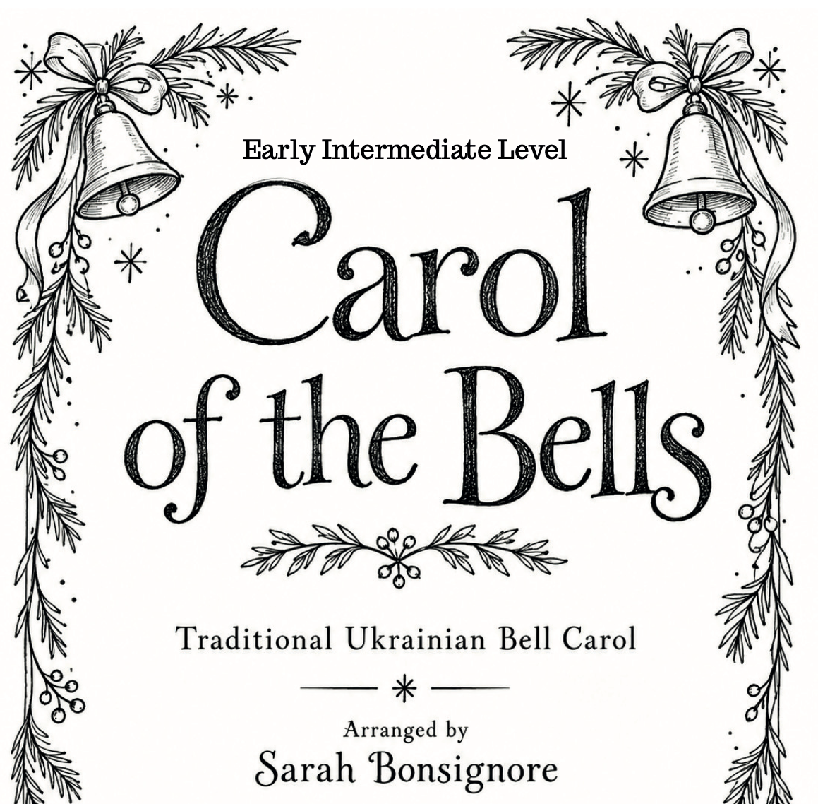Carol Of The Bells - early intermediate piano solo