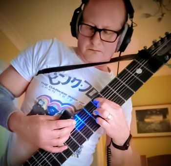 Mark's Chapman Stick selfie.
