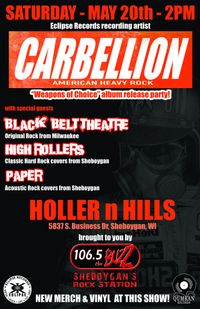 106.5 the Buzz presents: CARBELLION ALBUM RELEASE PARTY w/ Black Belt Theatre, High Rollers, Paper!