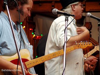 ME and Greg Haymes at Union College, Schenectady NY My best man, GH, at the Dylan tribute. ME, pens in pocket and electric guitar. I am not apologizing.
