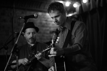 ME and Stephen Clair at Jalopy, Brooklyn NY Stephen Clair is a very special man. I'm proud to be his friend in music and all other pursuits. Backing him for a handful of Jalopy gigs is high on my list of musical memories.
