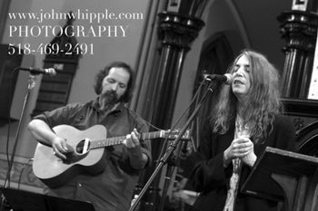 ME with Patti Smith Every dream realized—Emanuel Baptist Church, Albany NY
