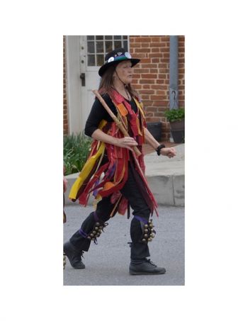 Terry dancing Border Morris, Mayday In Shepherdstown, 2015
