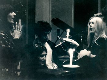 Freya, Terry, Austin & Erika recording "All in Good Time" for The Sound of Sunforest album
