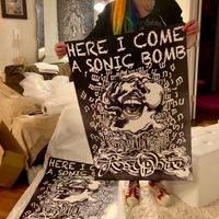 Sonic Bomb Poster - (Black n White)