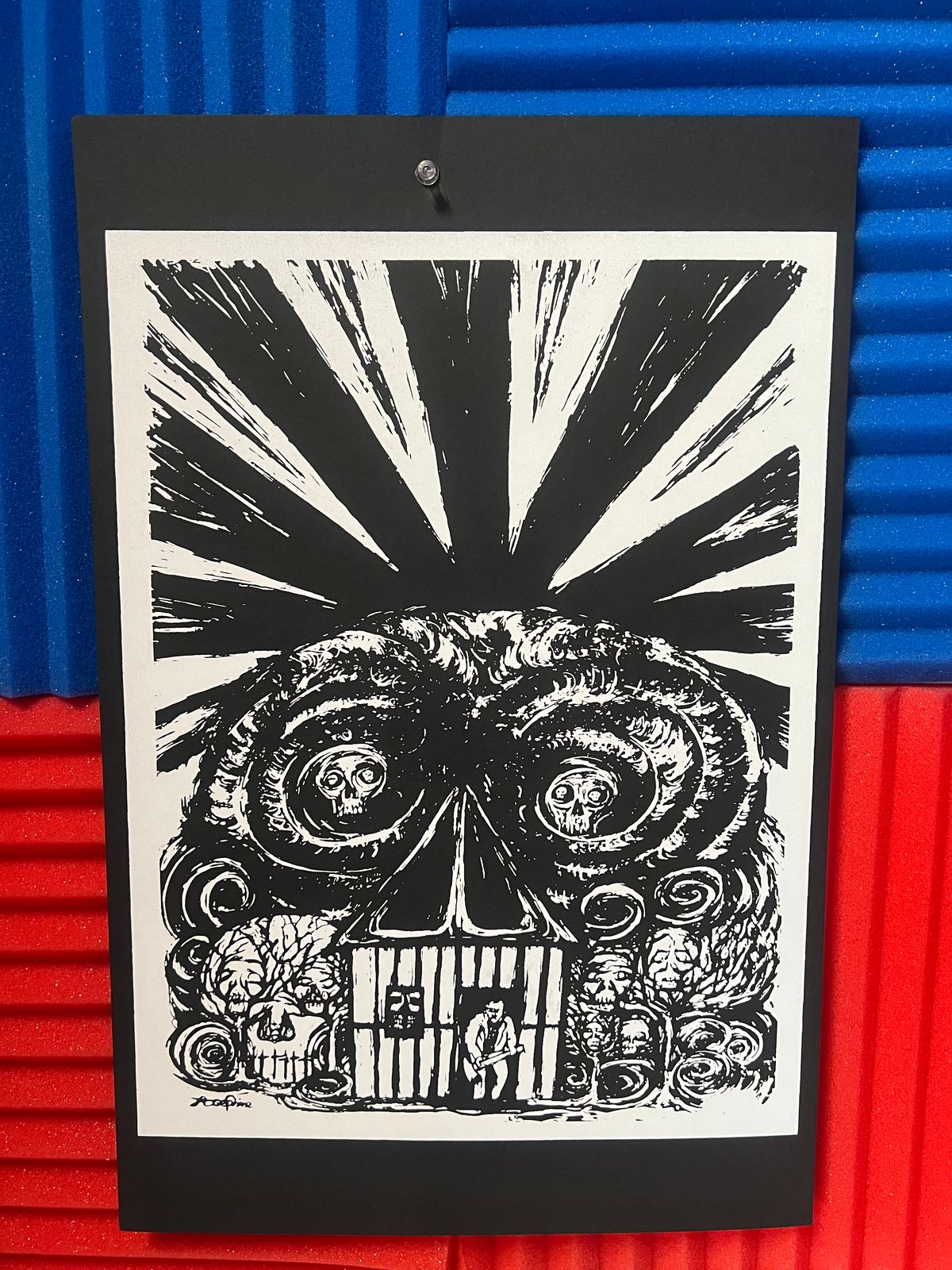 Cabin Fever hand printed silk screen POSTER