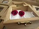 Beautiful Rose Earrings made by Josephine 