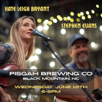 Stephen Evans & Kate Leigh Bryant at Pisgah Brewing Co.