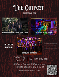 Stephen Evans & the True Grits - Nick Mac & the Noise - Carolina Drifters at The Outpost