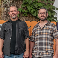 Stephen Evans & Brian Shoemaker at Bold Rock Cidery