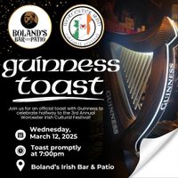 Guinness Toast - Boland's Bar & Patio