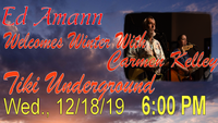 Ed Amann Welcomes Winter with Carmen Kelley at Tiki Underground