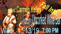 Ed Amann and Carmen Kelley Fall In to Uncorked Wine Bar
