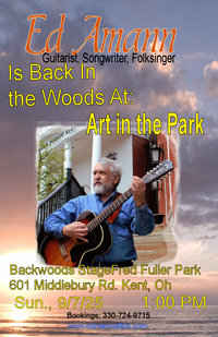 Ed is back in the woods at Art in the Park
