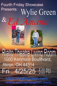 Wylie Green and Ed Amann play fourth Friday Showcase in the Rialto Living room