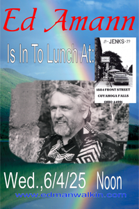 Ed Amann is in to lunch at Jenks 1929