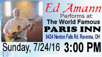 Ed Amann Performs at The World Famous Paris Inn