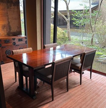 Dining area and garden
