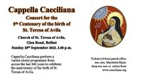 CONCERT FOR THE 5th CENTENARY OF THE BIRTH OF ST TERESA OF AVILA