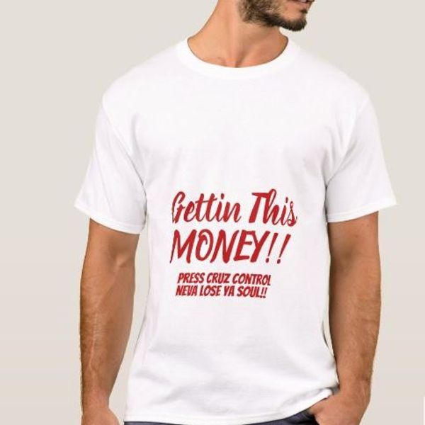 Gettin This Money RED/WHITE BASIC T-SHIRT