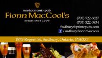 CHANELLE ALBERT LIVE @ FIONN MACCOOL'S SUDBURY