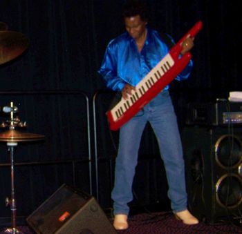 Jamming with the rock group Survivor (2)
