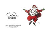 Set of all 6 Dancing Santa Greeting Cards!