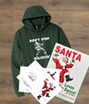 COZY CHRISTMAS BUNDLE! (Hoodie, Coloring Book, and Dancing Santas Greeting Cards)