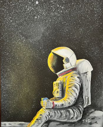 "Coffee on the Moon" - original and prints available in art store
