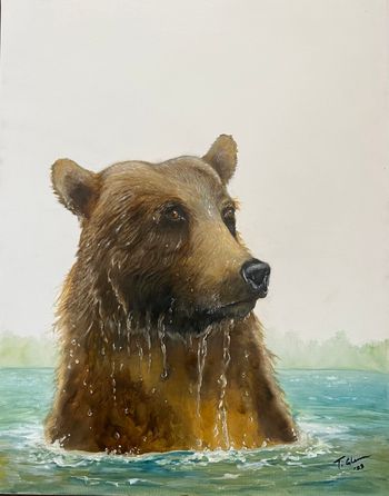 "Summer Swim" - original SOLD, prints available in art store
