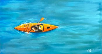 "Gliding on Turquoise" - original and prints available in art store
