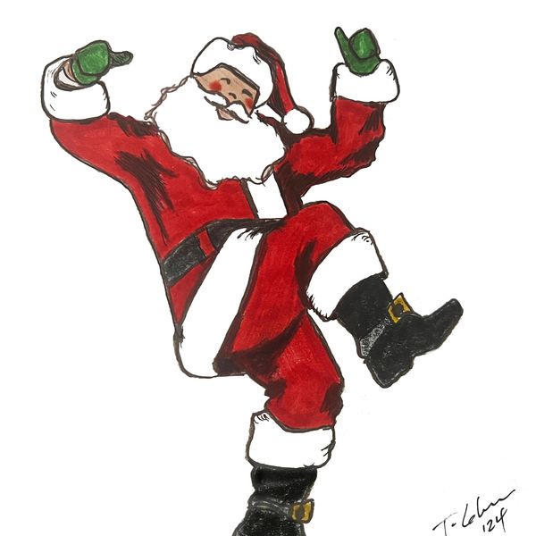 Dancing Santa - Hang Loose