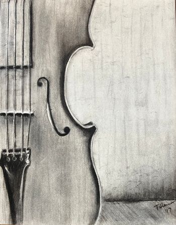 "Old Violin" - original SOLD, prints available in art store
