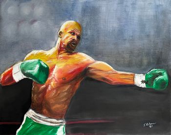 "The Boxer" - original SOLD, prints available in art store
