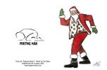 Set of all 6 Dancing Santa Greeting Cards!