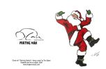 Set of all 6 Dancing Santa Greeting Cards!