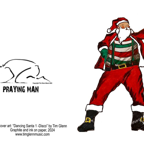 Set of all 6 Dancing Santa Greeting Cards!