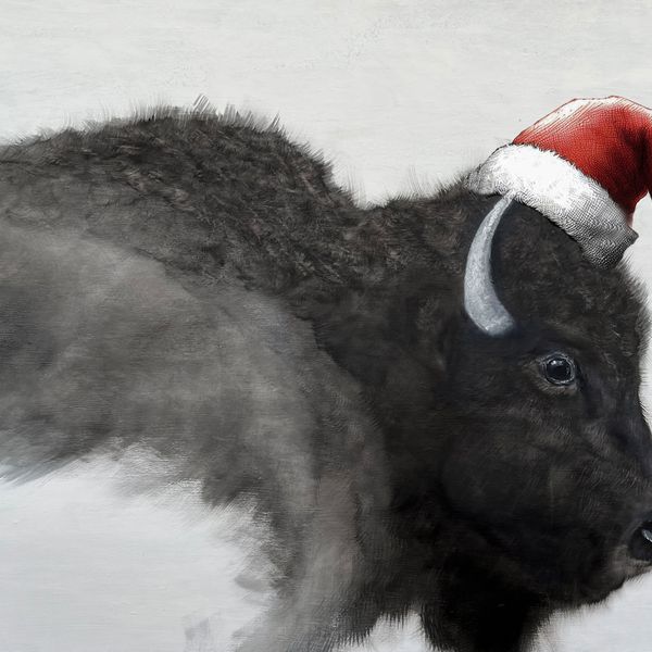Christmas Bison