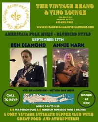 Ben Diamond and Annie Mark @ Vintage Beeno & Vino Lounge