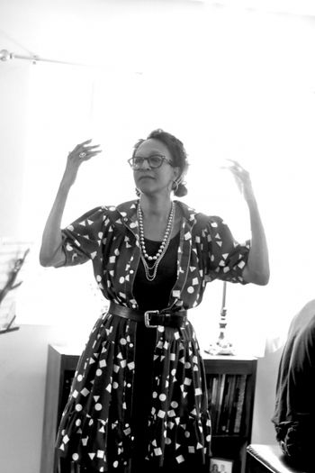 dress_rehersal Kay Bowen Producer rehearsing musicians
