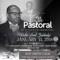 6th Pastoral Anniversary Musical for Pastor Levell Baldridge