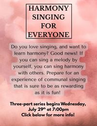 JONATHAN BRINKLEY'S Harmony Singing for EVERYONE