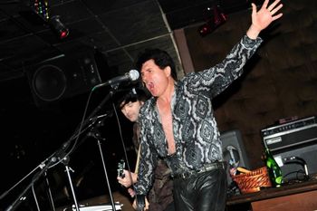 DONALD DEAN onstage.
