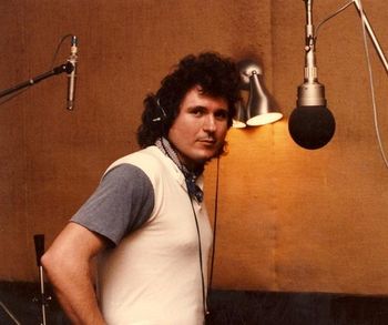 DONALD DEAN Recording Vocals for "Running From The Law"  Westworld Studios LA, CA.
