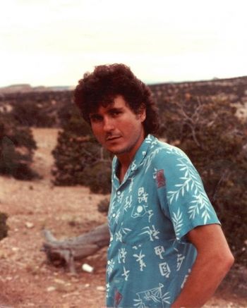 DONALD DEAN "On The Road" somewhere in the desert.
