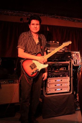 DONALD DEAN onstage vintage Fender Custom Telecaster.
