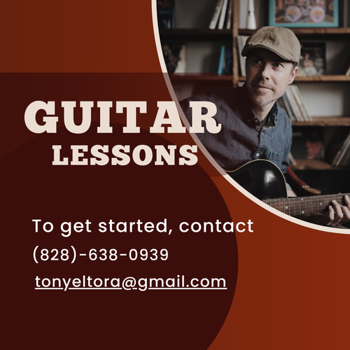 Guitar lessons, Hickory NC, Tony Eltora, Hickory Music Factory